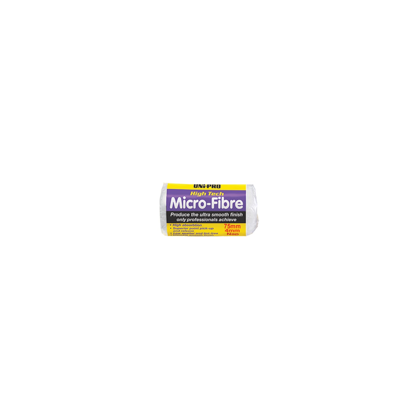 UNi-PRO High Tech Microfibre Roller Cover Range 4mm Nap