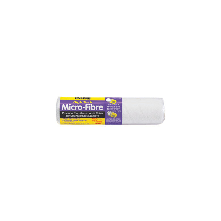 UNi-PRO High Tech Microfibre Roller Cover Range 4mm Nap