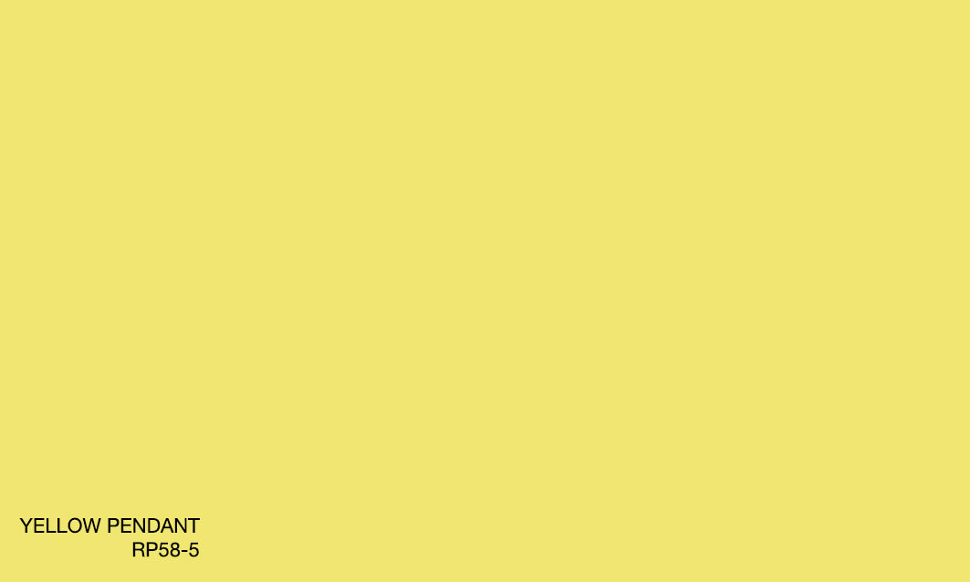 YELLOW PENDANT RP58-5 (R.COAT)